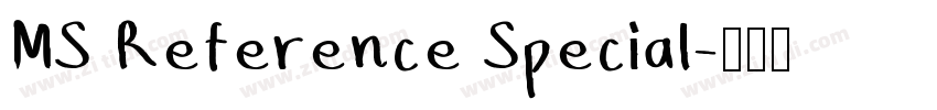 MS Reference Special字体转换